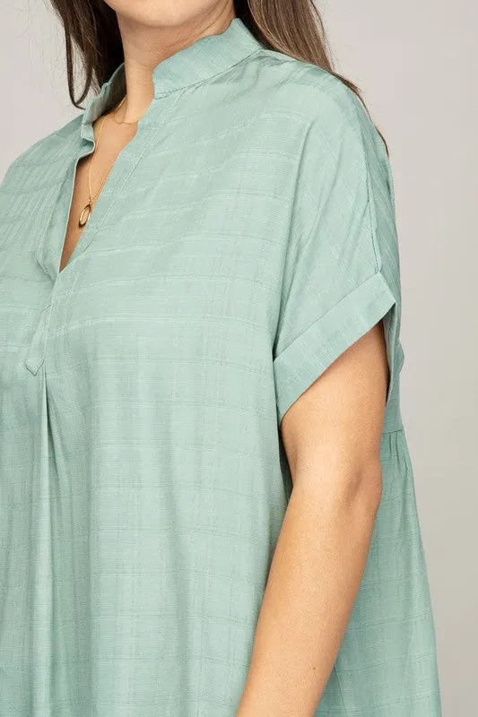 Nuvi Apparel Henley neck shirt