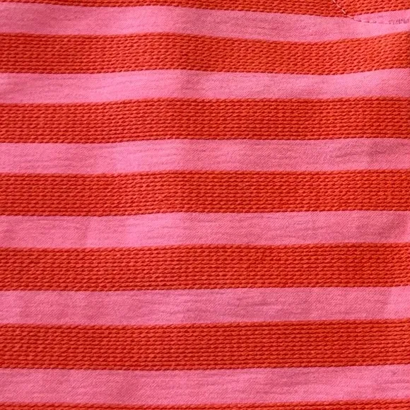 NWT J Crew Striped Mini Skirt Hot Pink And Orange with Pockets Size 2