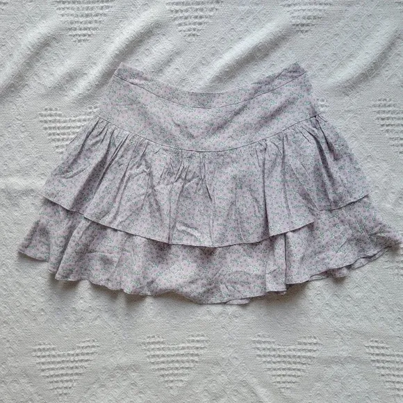 NWT- Noize,  Kadence Ruffle Floral Print Summer Mini Skirt