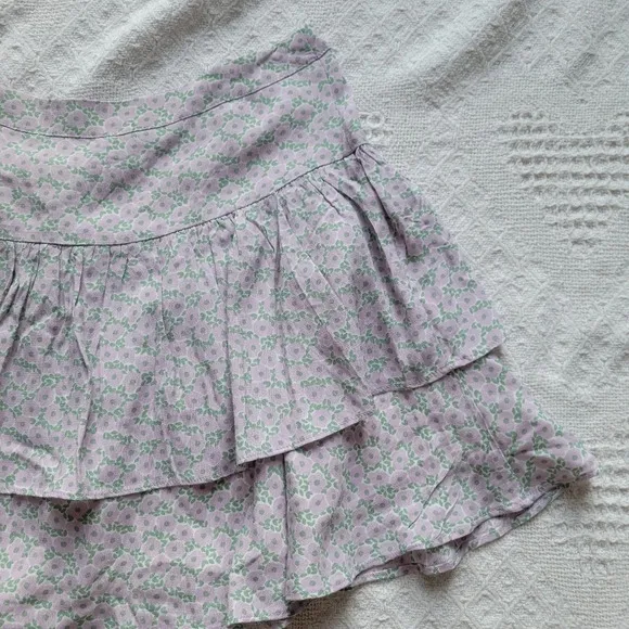 NWT- Noize,  Kadence Ruffle Floral Print Summer Mini Skirt