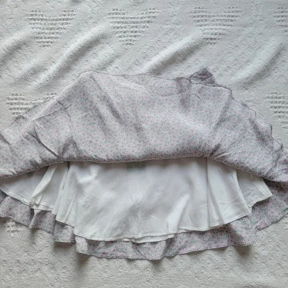 NWT- Noize,  Kadence Ruffle Floral Print Summer Mini Skirt