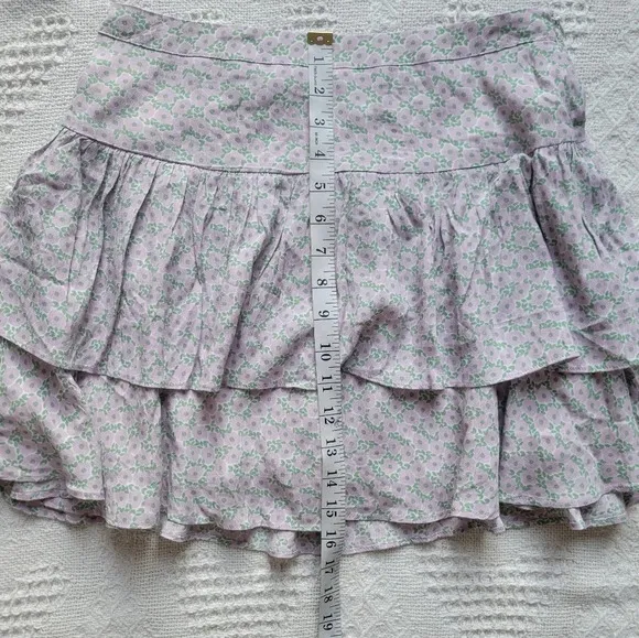 NWT- Noize,  Kadence Ruffle Floral Print Summer Mini Skirt