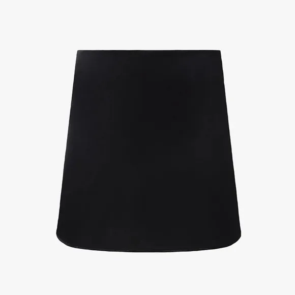 NWT Original Packaging WeWoreWhat Mini Slip Satin Charmeuse Skirt In Blk Size XL