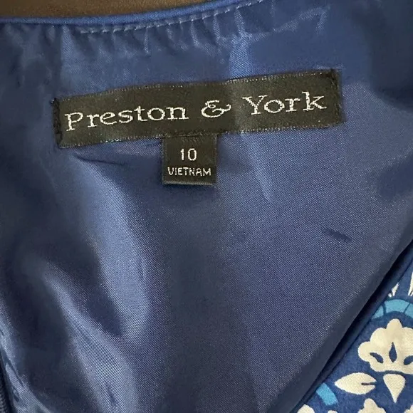 NWT Preston &amp; York Womens Sleeveless Diandra Dress Size 10 Seacliff Heights