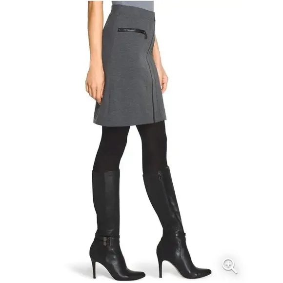 NWT White House Black Market Zipped Mini Skirt Size 4