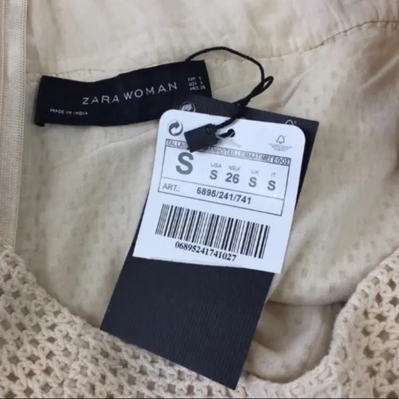 NWT Zara Crochet Boho Mini Skirt