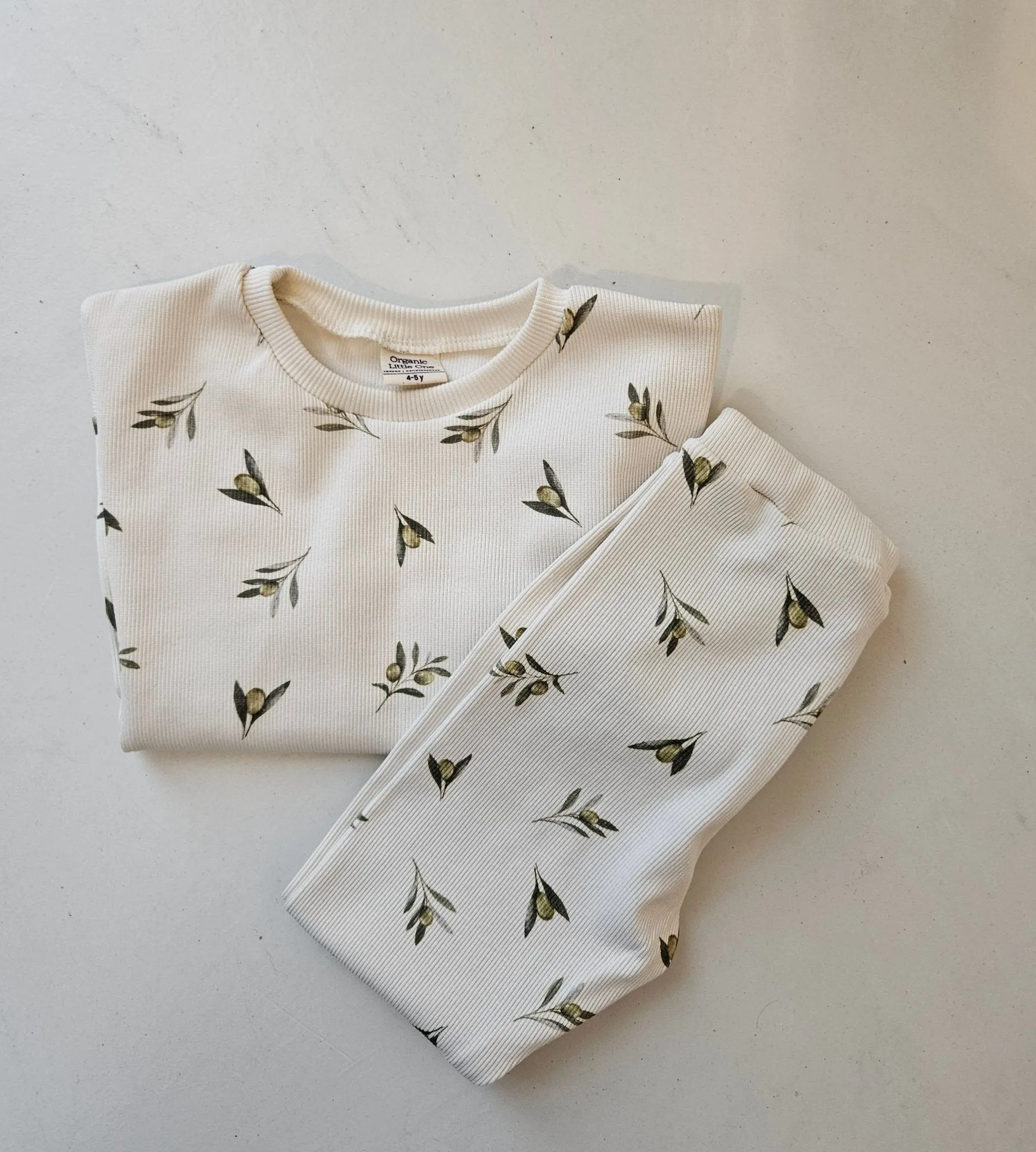 Olive Branch Organic Cotton Sweater & Jogger Set