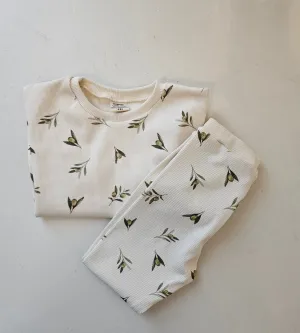 Olive Branch Organic Cotton Sweater & Jogger Set