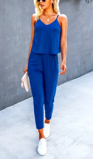 On the Go Sleeveless Jumpsuit