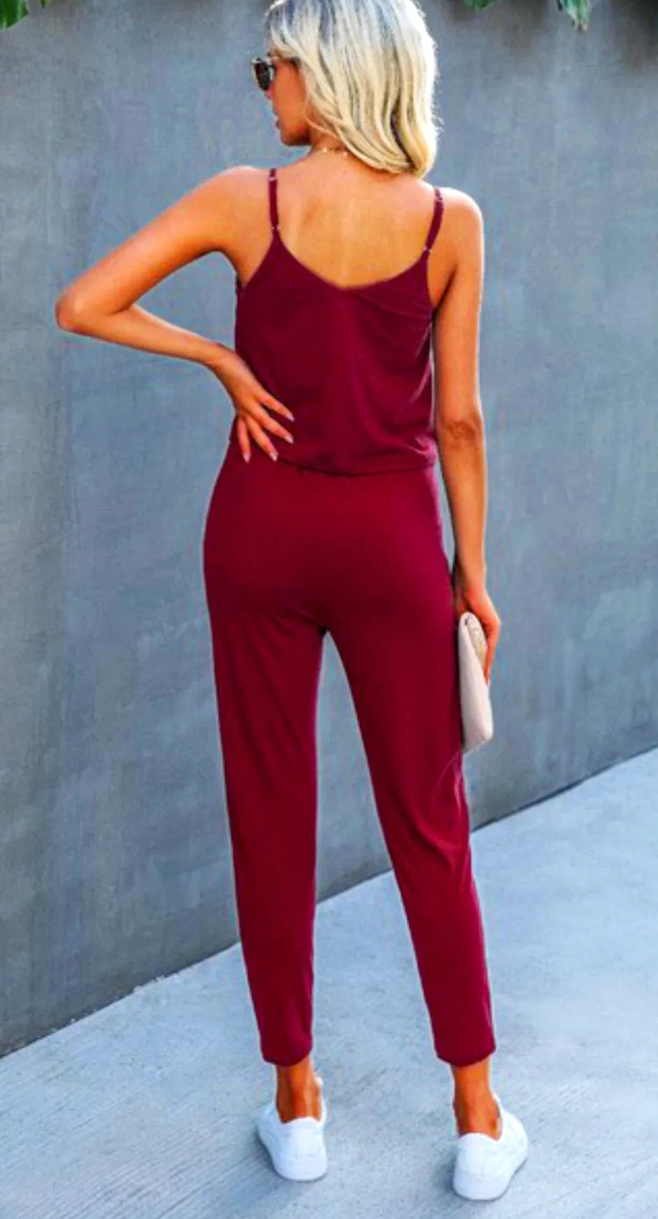 On the Go Sleeveless Jumpsuit