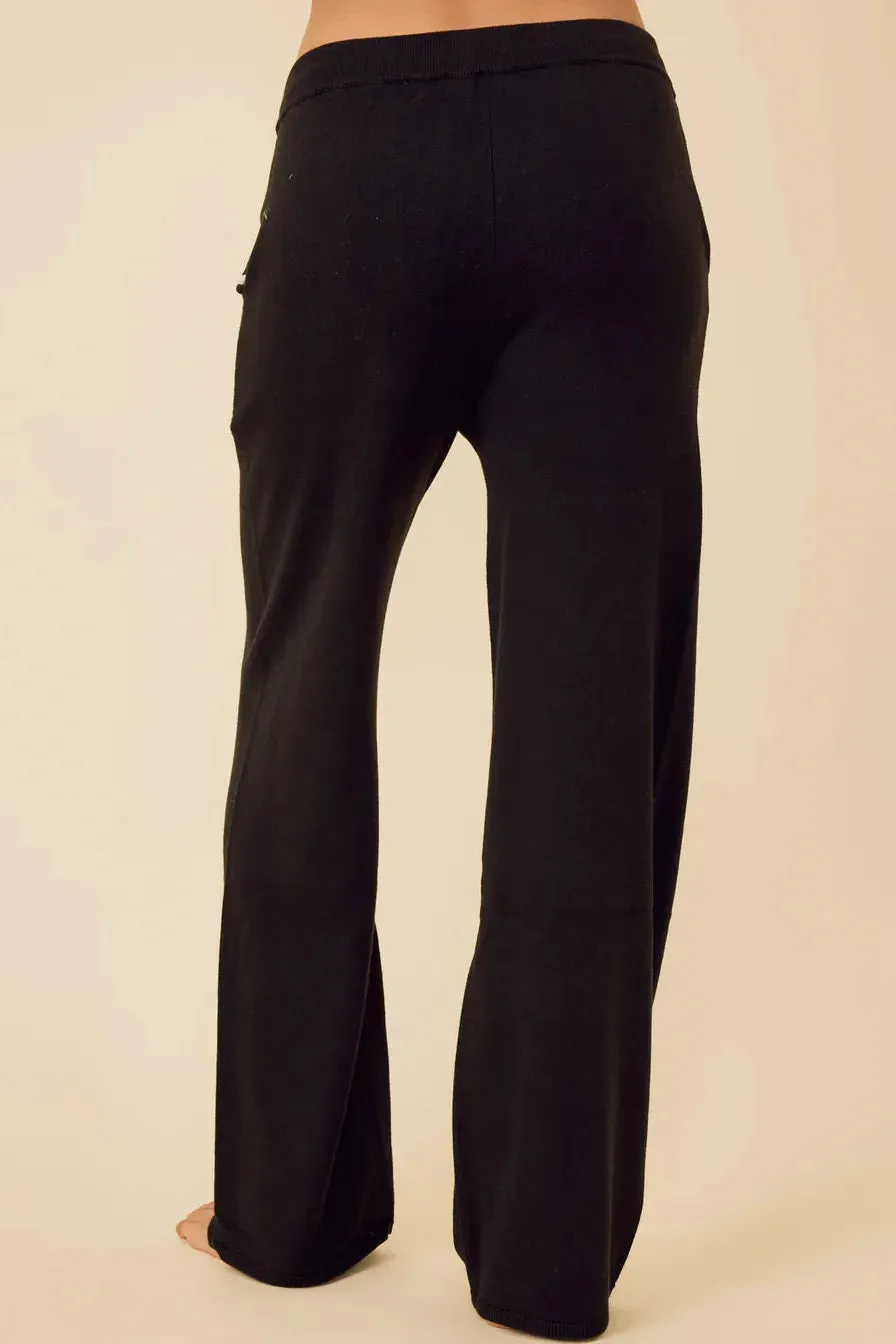 One Grey Day - Bianca Cropped Pant in Black