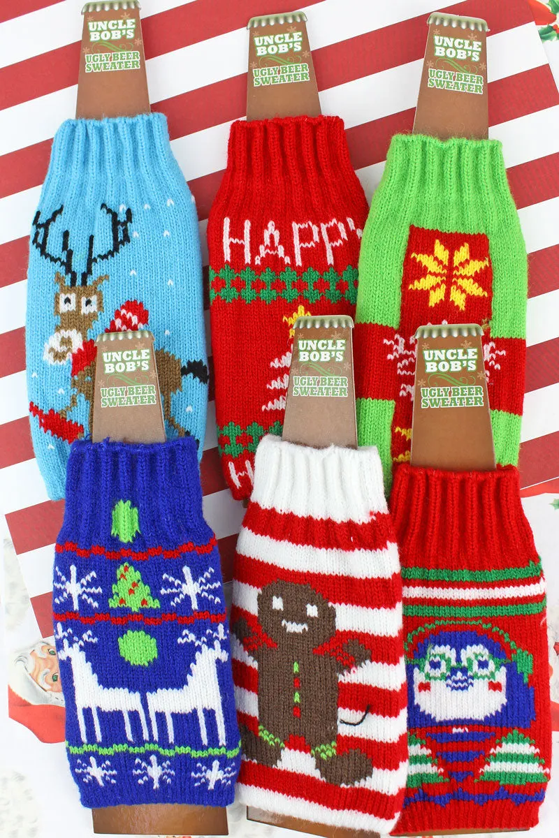 One Ugly Knitted Beer Bottle Sweater  - SHIPS ASSORTED