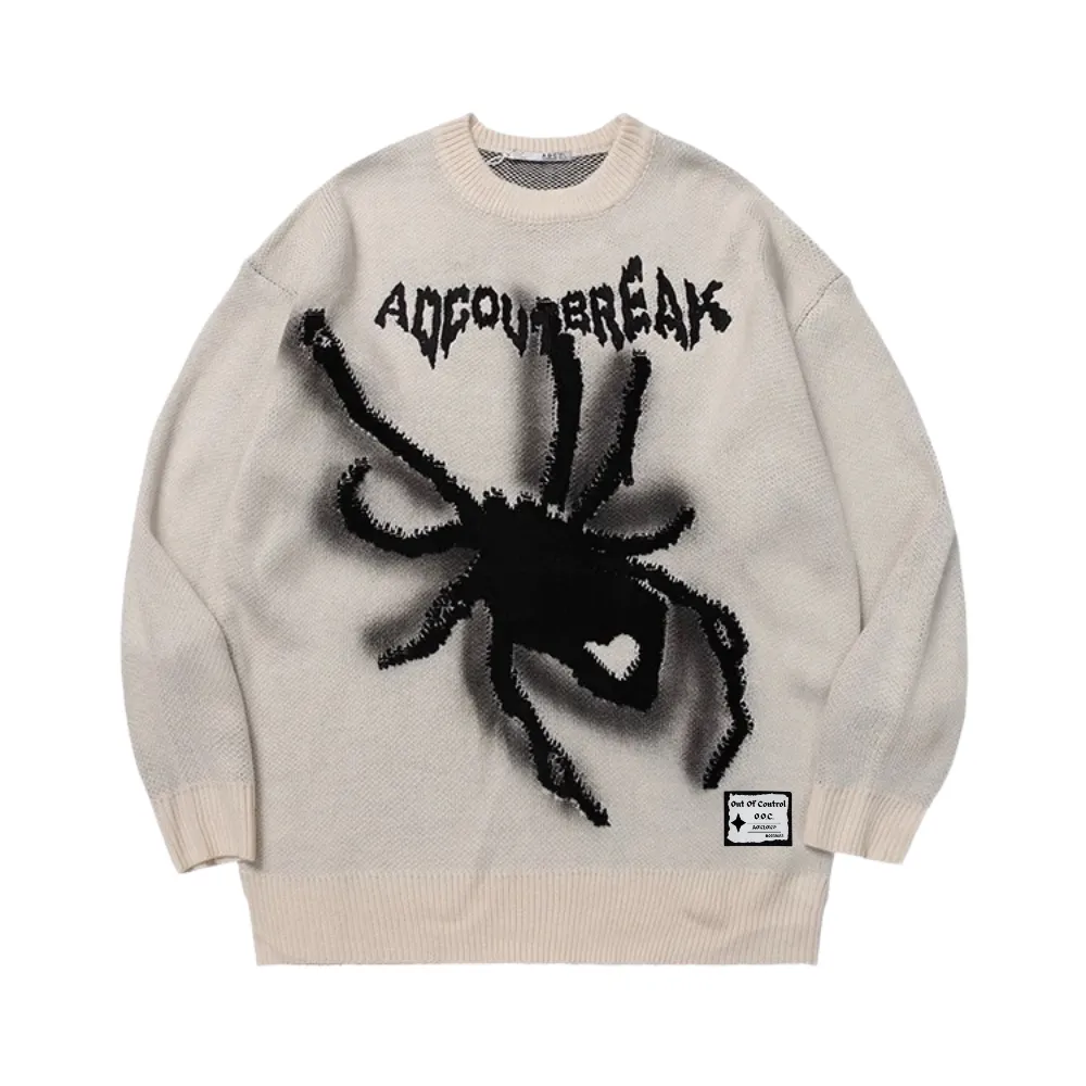 OOC' High Street Vintage Jacquard Spider Knit Sweater