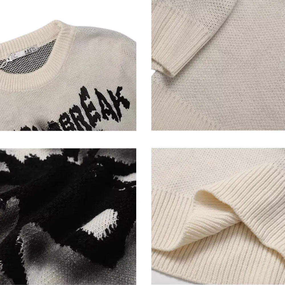 OOC' High Street Vintage Jacquard Spider Knit Sweater