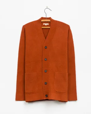 Organic Cotton Cardigan in Persimmon