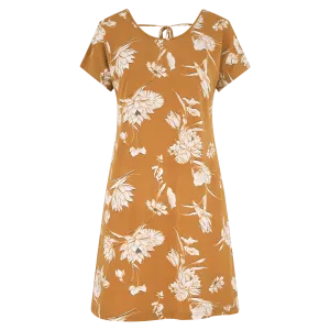 Padma Tie Back Dress - Caramel Lotus