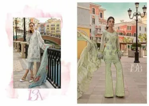 Pakistani Lawn dress with Chiffon Dupatta by Maria. B - L 1166