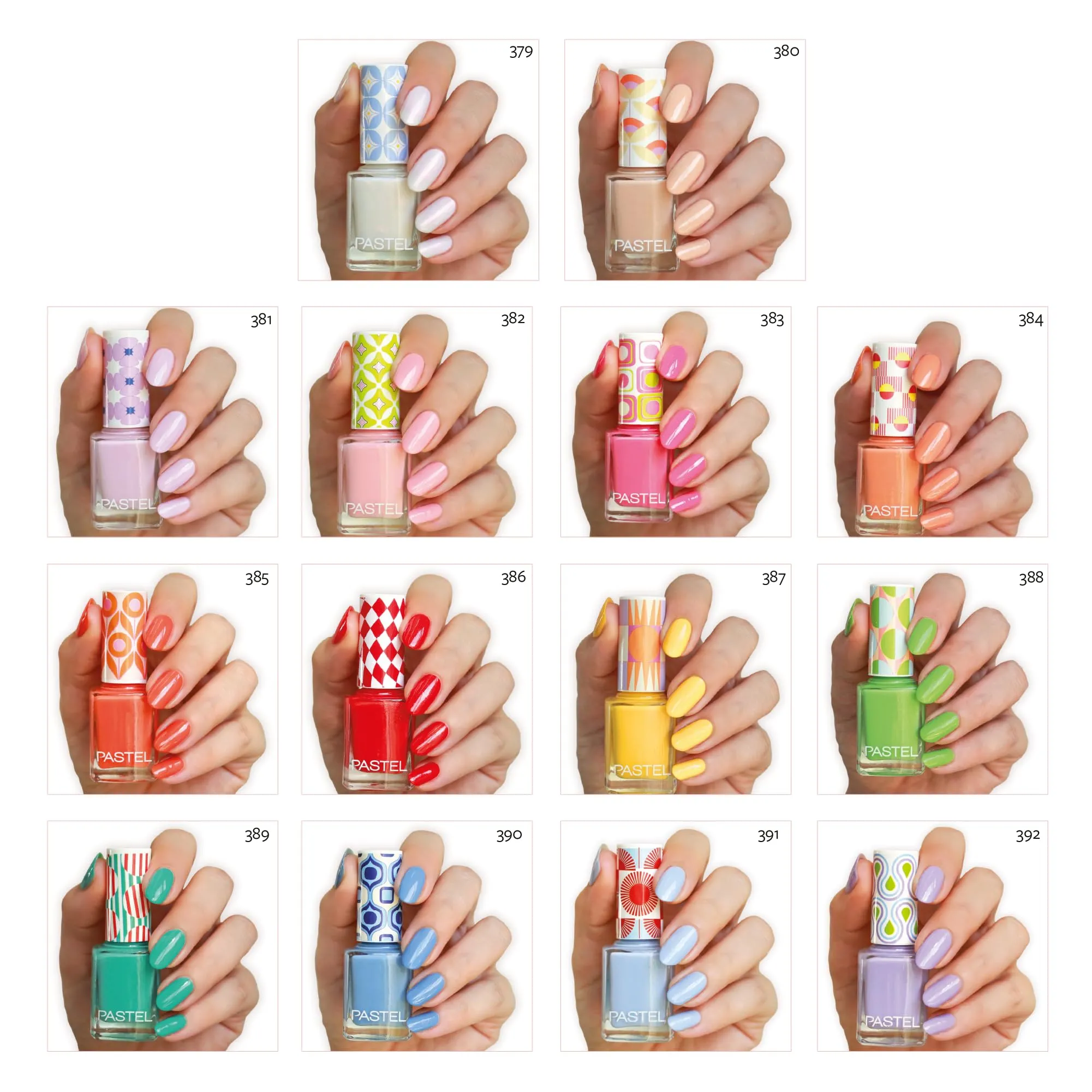 Pastel Retro Summer Collection Nail Polish Box Set