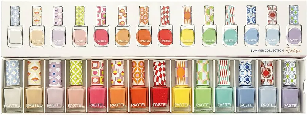Pastel Retro Summer Collection Nail Polish Box Set