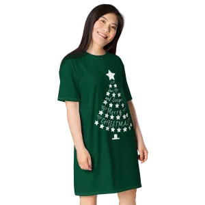 Patriot Christmas Tree T-shirt Dress