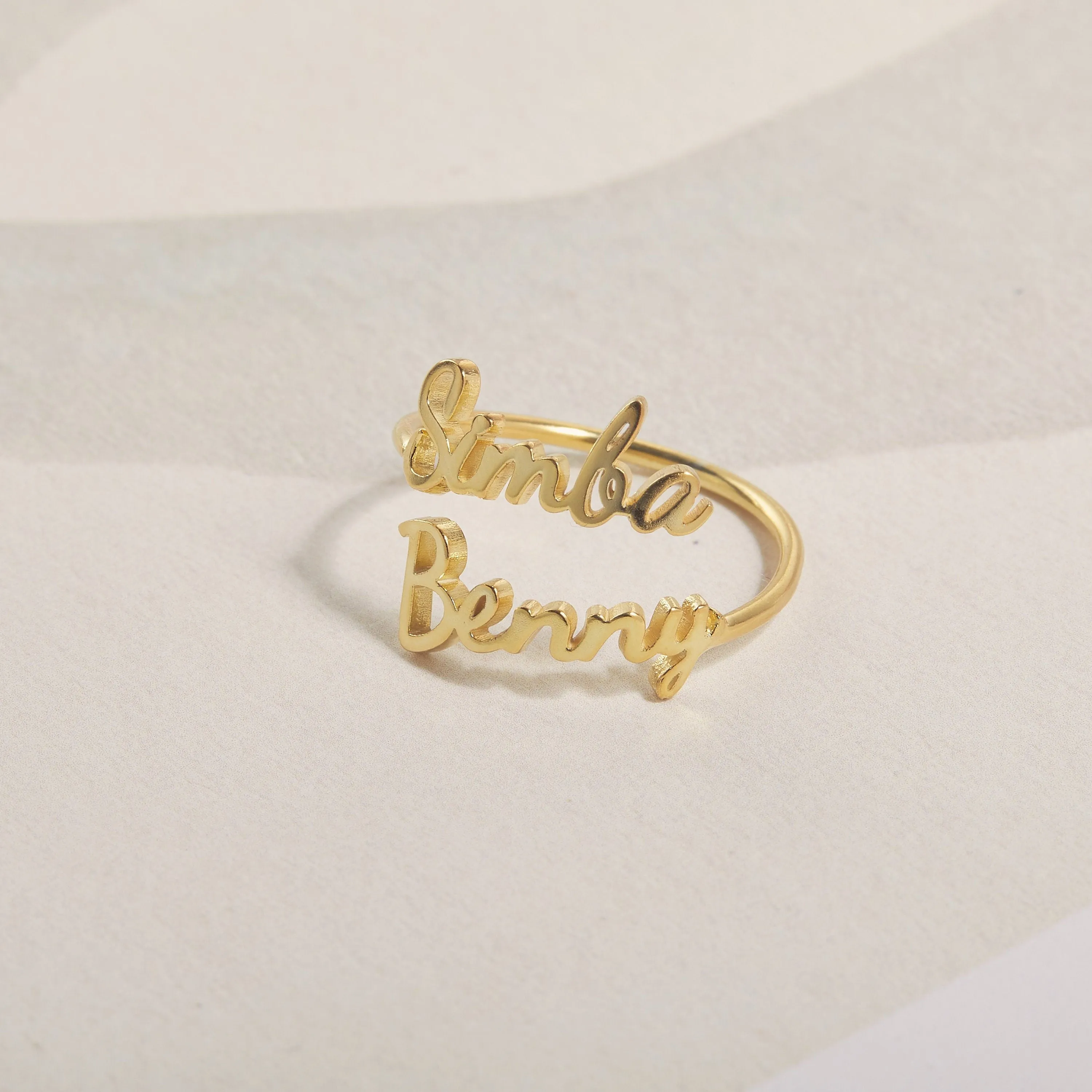 Personalized Children Name Ring | Family Name Ring | Dainty  Ring Jewelry | Stacking Name Ring | Personalized Stackable Ring | Gift for Mom