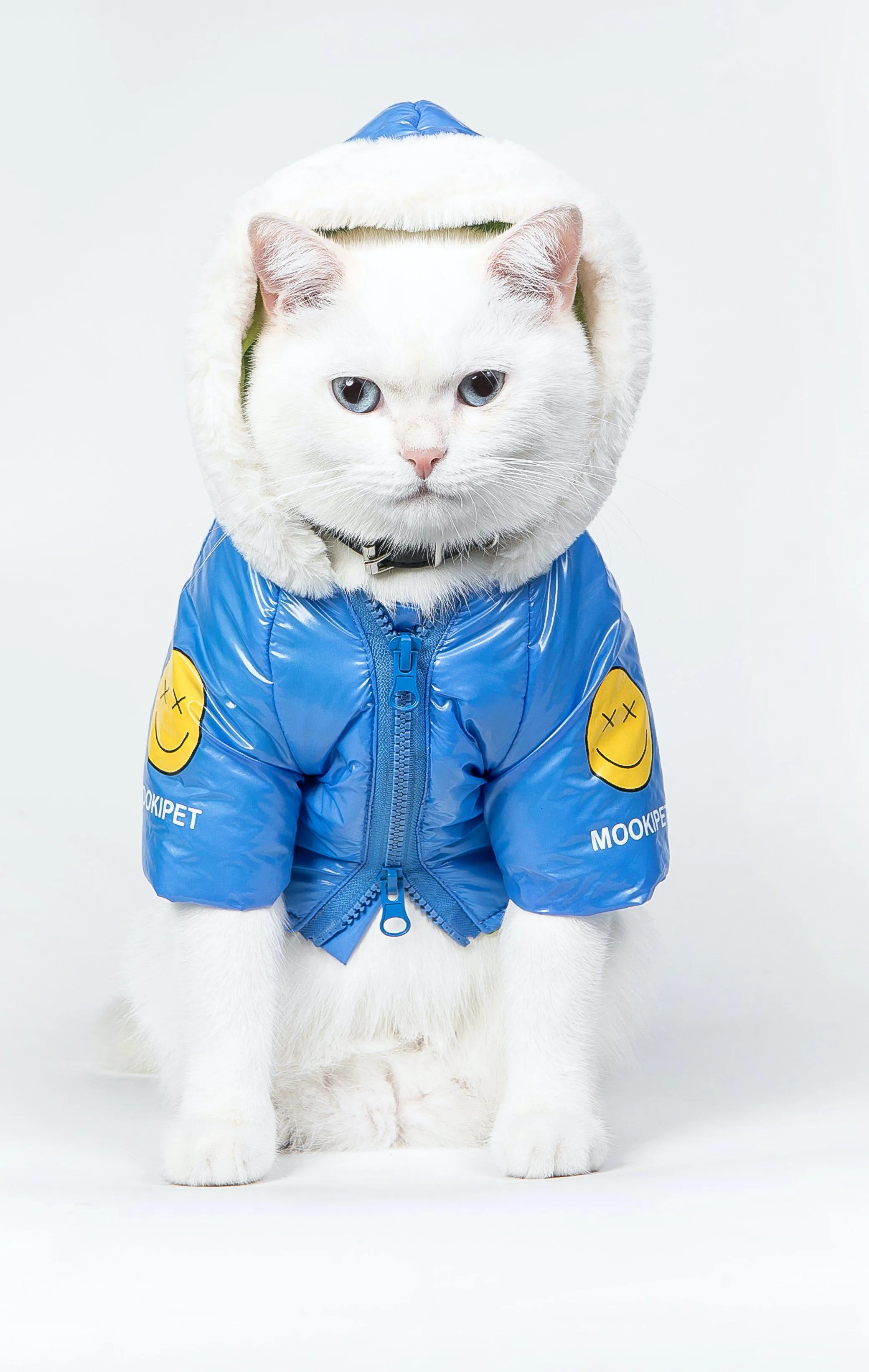 Pets Deep Blue Cotton-Padded Coat