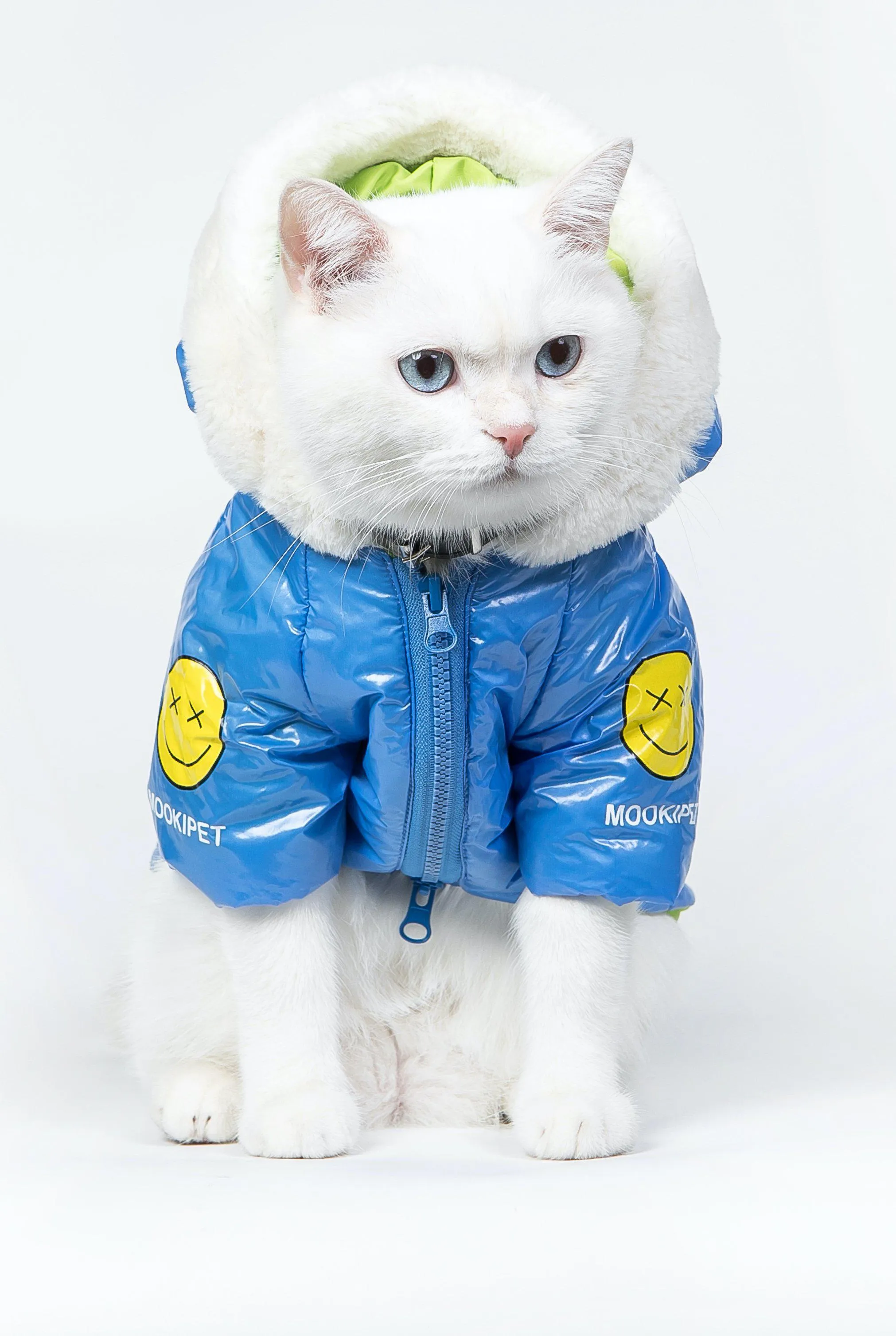 Pets Deep Blue Cotton-Padded Coat