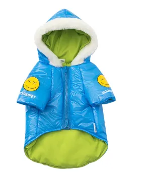 Pets Deep Blue Cotton-Padded Coat