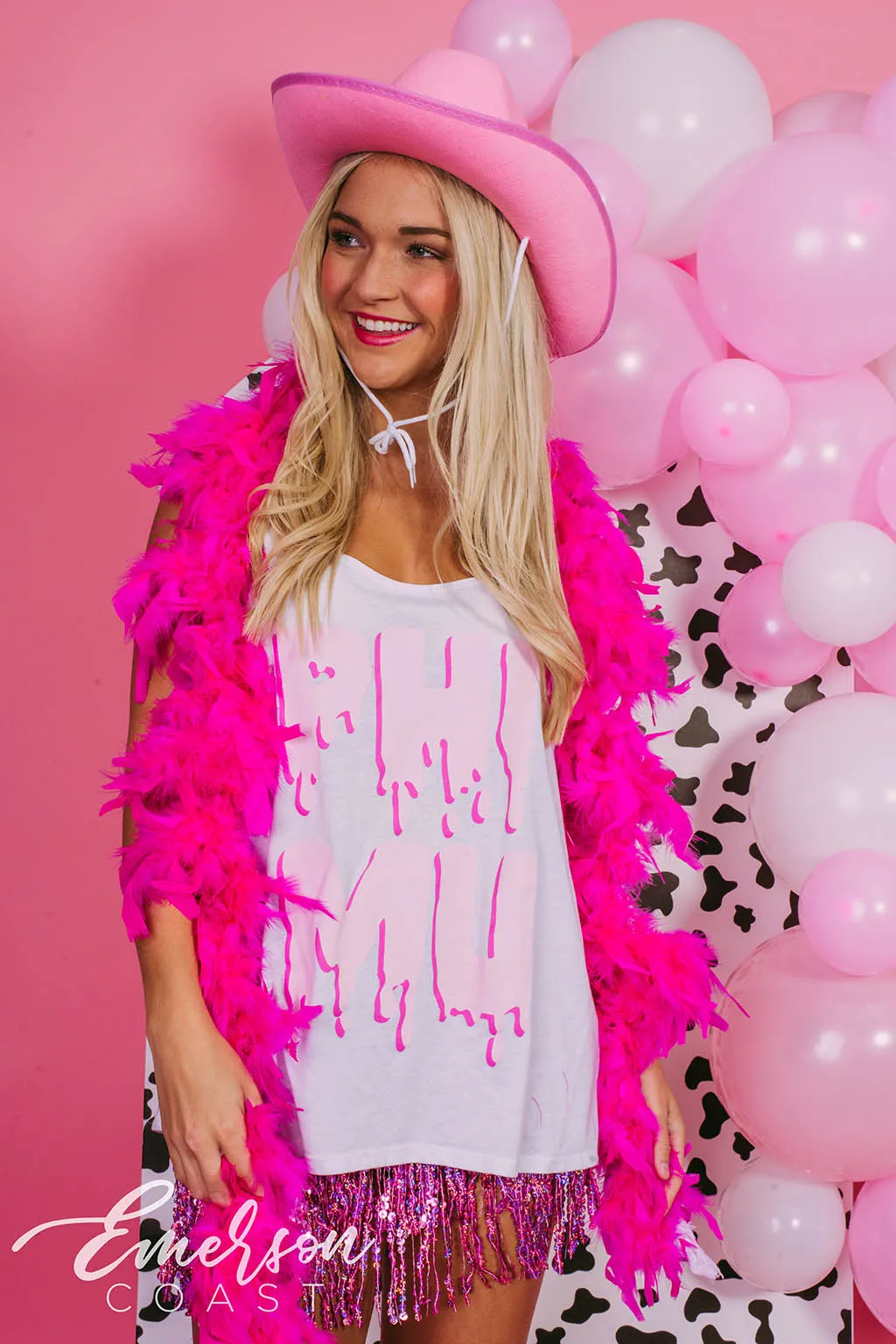 Phi Mu Pink Bid Day Tank