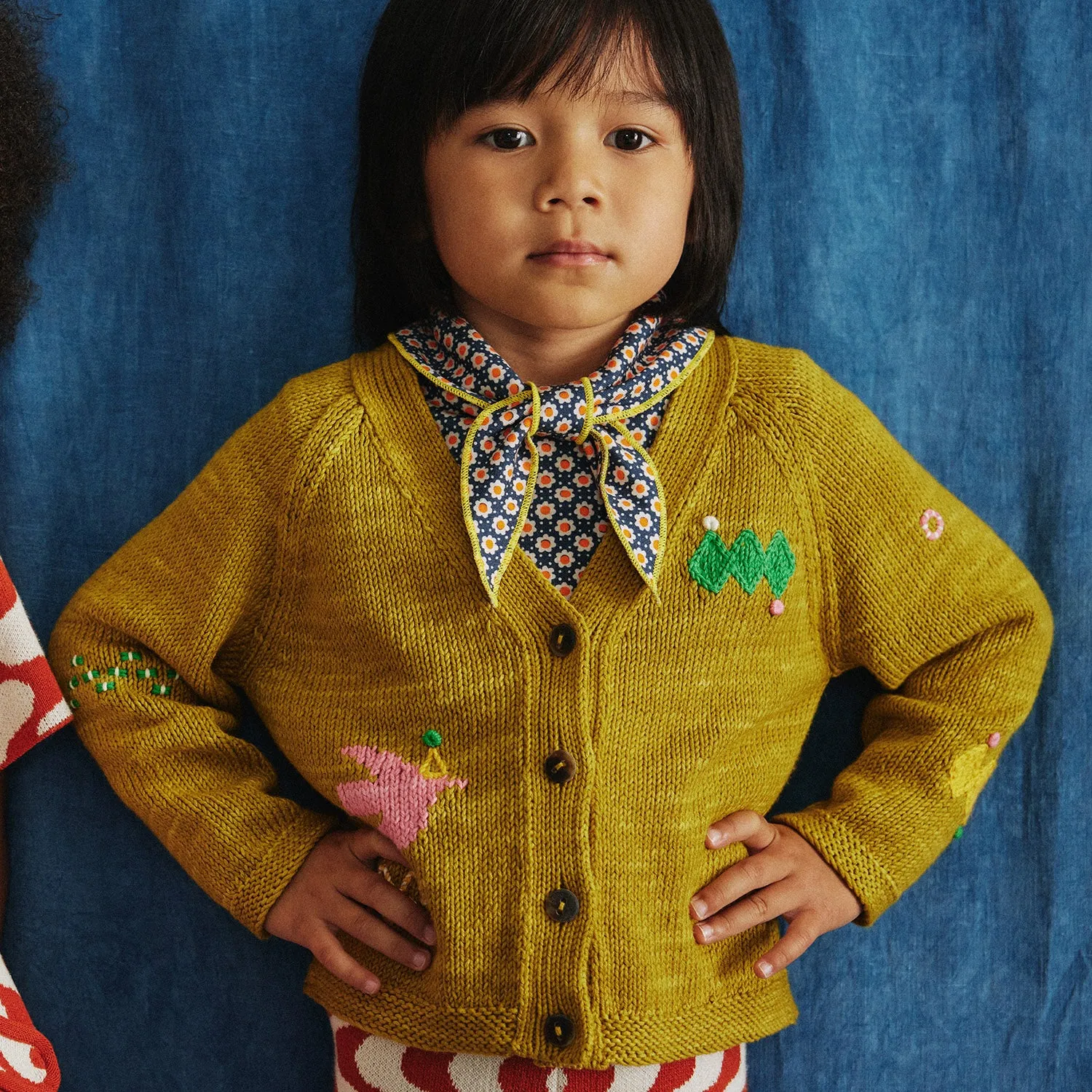 Pima Cotton Scout Tee - Moonlight Flower Dot