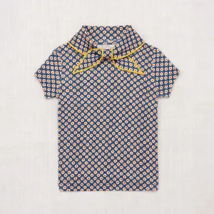 Pima Cotton Scout Tee - Moonlight Flower Dot
