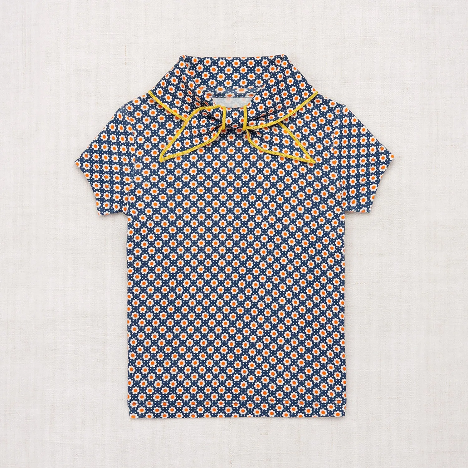 Pima Cotton Scout Tee - Moonlight Flower Dot