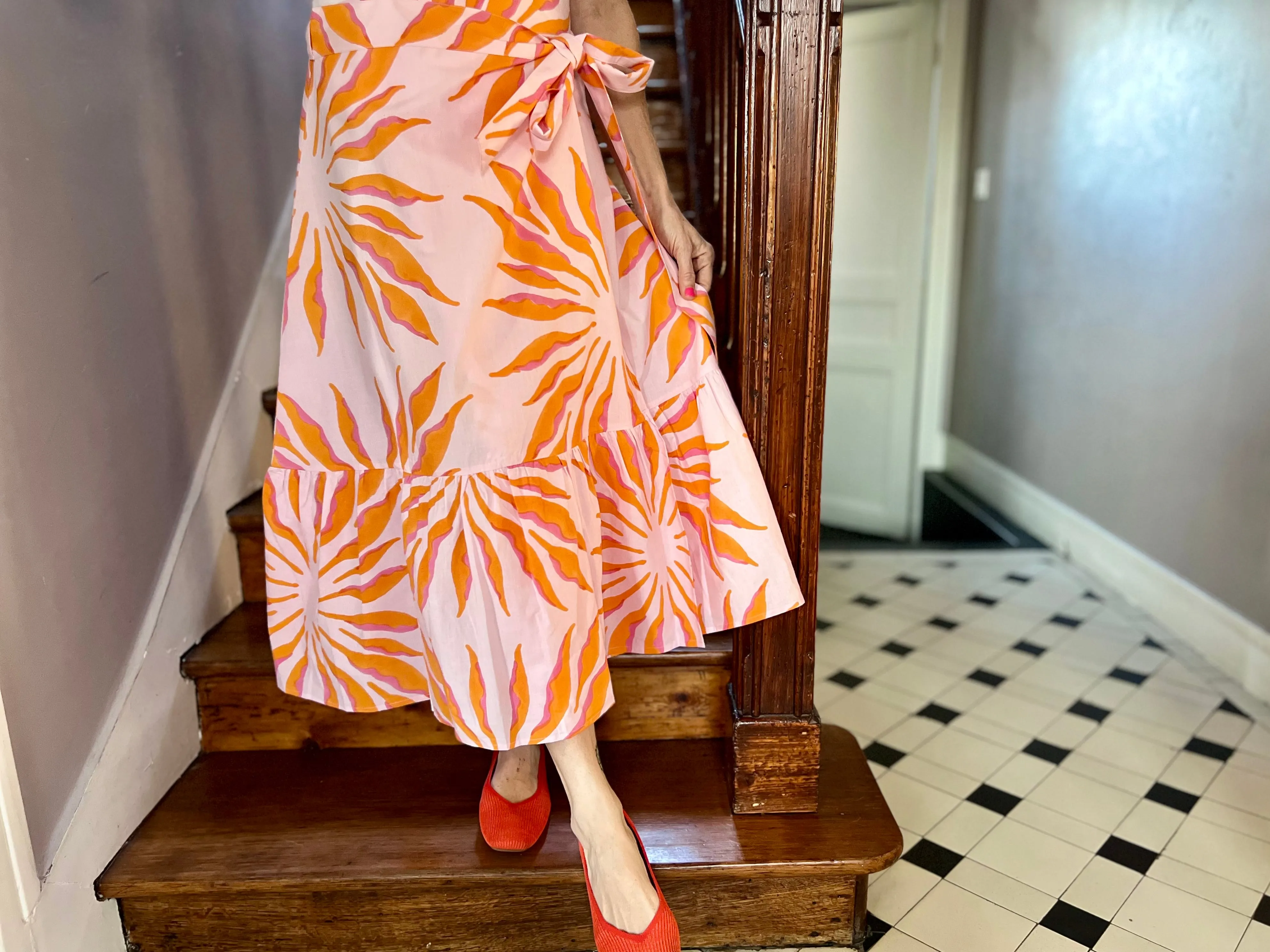 Pink Narwhal Ruffle Wrap Skirt