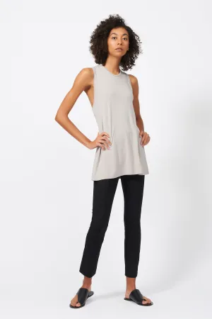 Pintuck Ponte Ankle Pant - Black