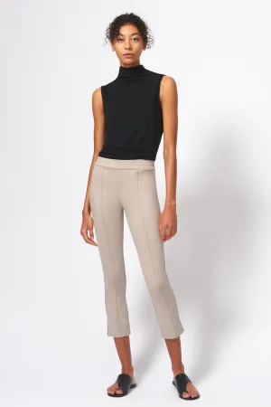 Pintuck Slit Capri - Taupe