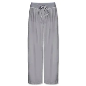 PJ Harlow Jolie Capri Satin Pant in Dark Silver Gray New Sz XL Ribbed Waistband