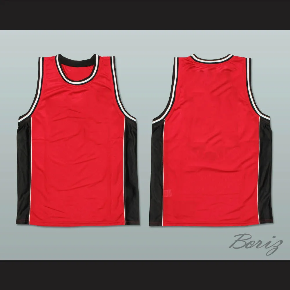 Plain Basketball Jersey Red-Black-White