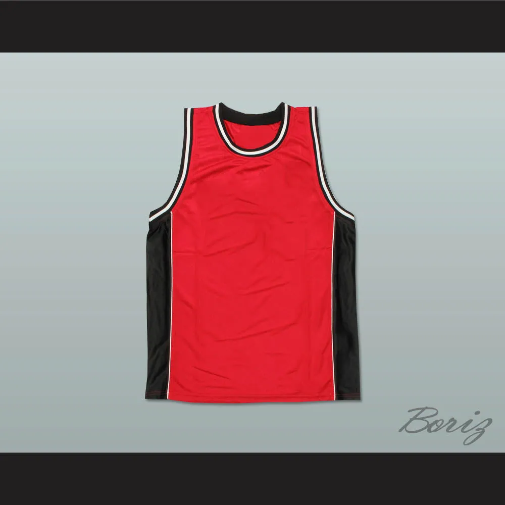 Plain Basketball Jersey Red-Black-White