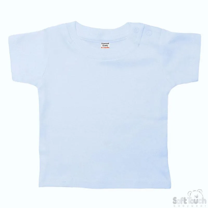 PLAIN BLUE TEE SHIRT (0-3 MONTHS) TS4653-B