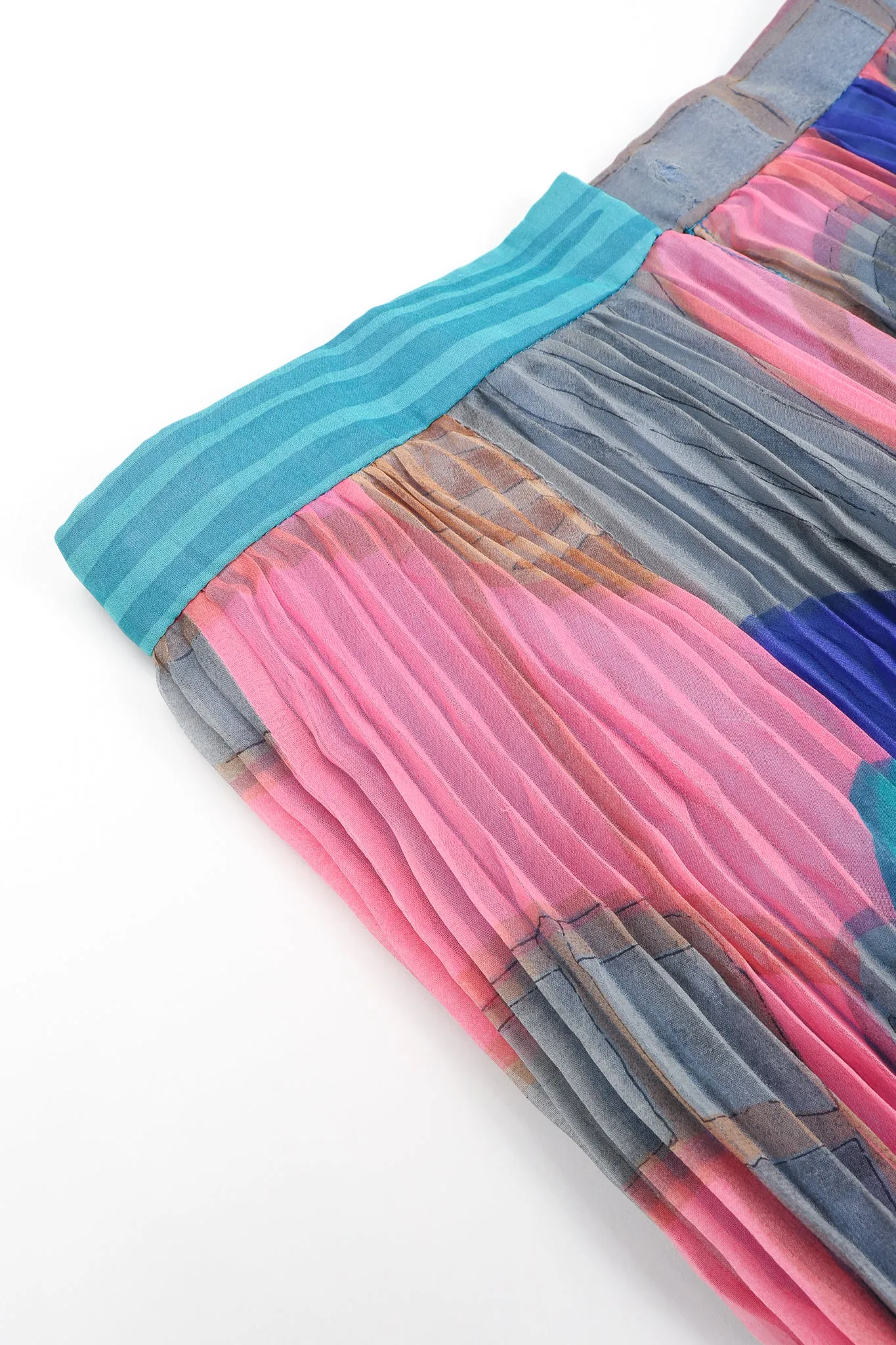 Pleated Chiffon Palazzo Pant