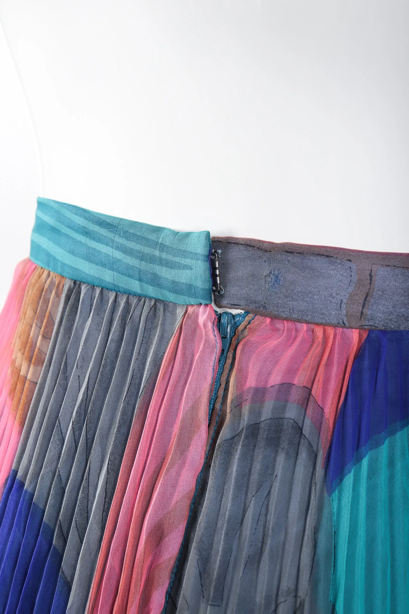 Pleated Chiffon Palazzo Pant