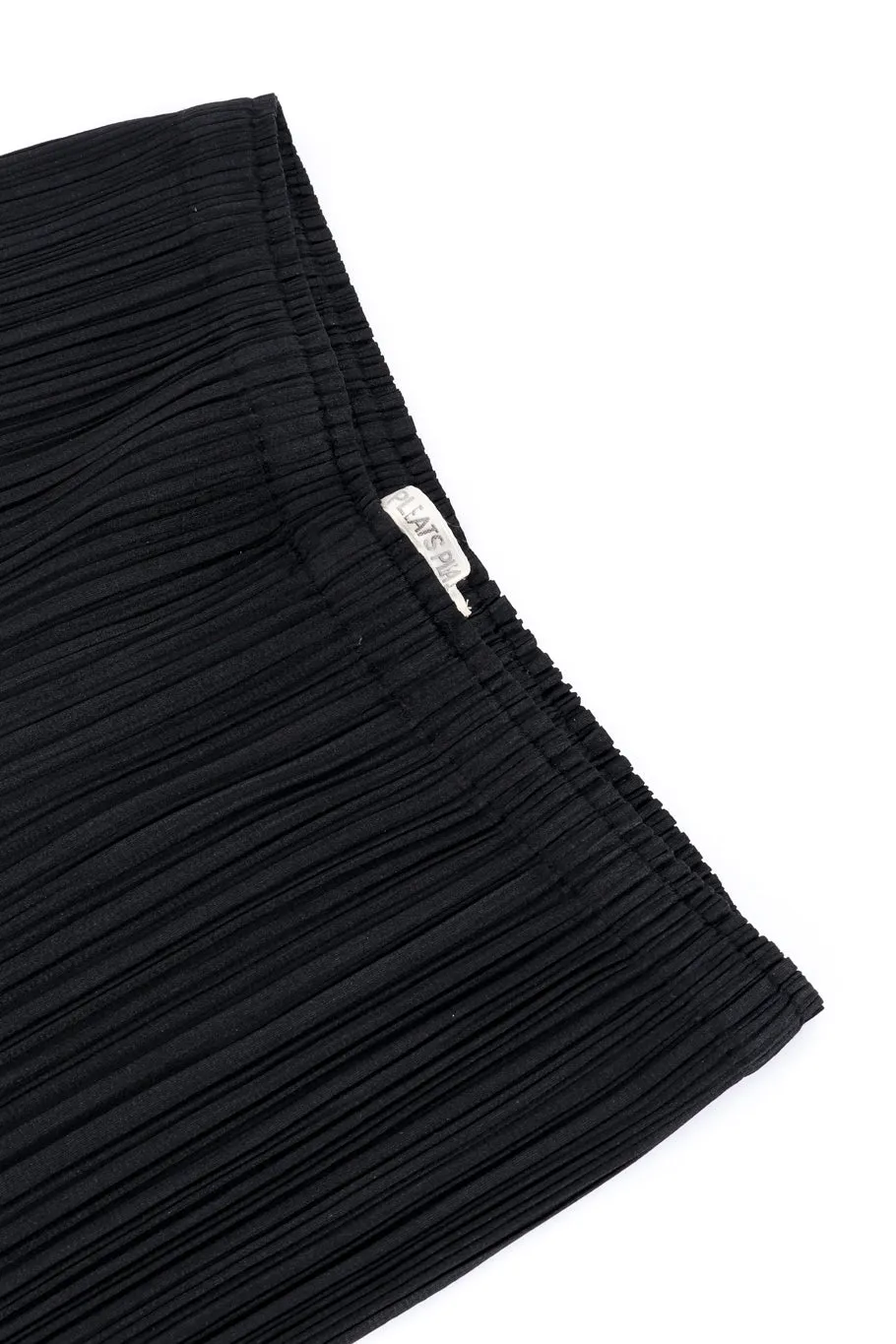 Plissé Bell Bottom Capri Pants