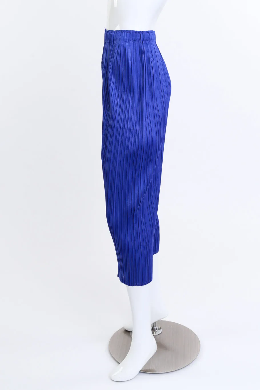 Plissé Capri Pant