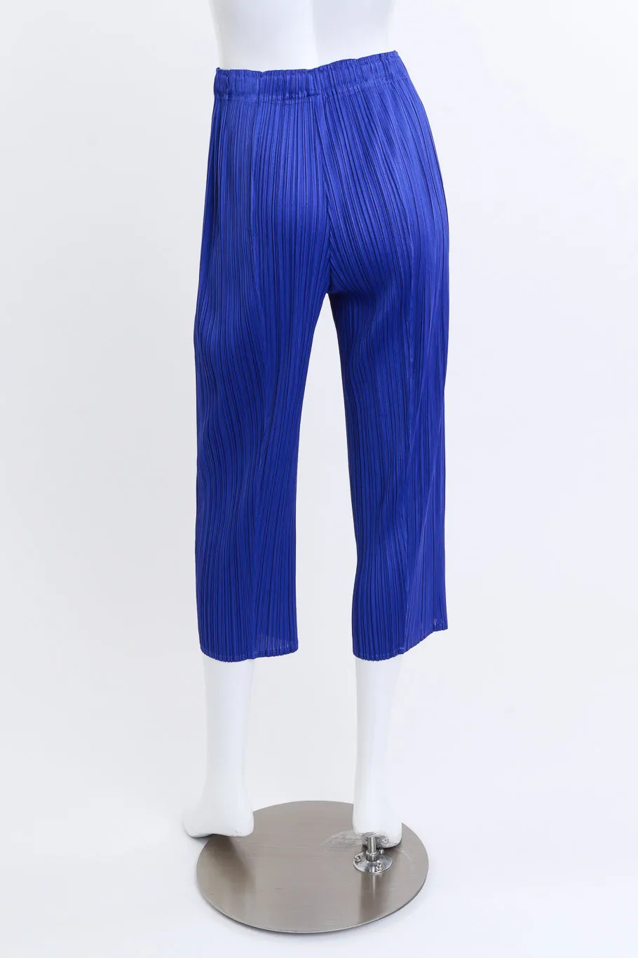 Plissé Capri Pant