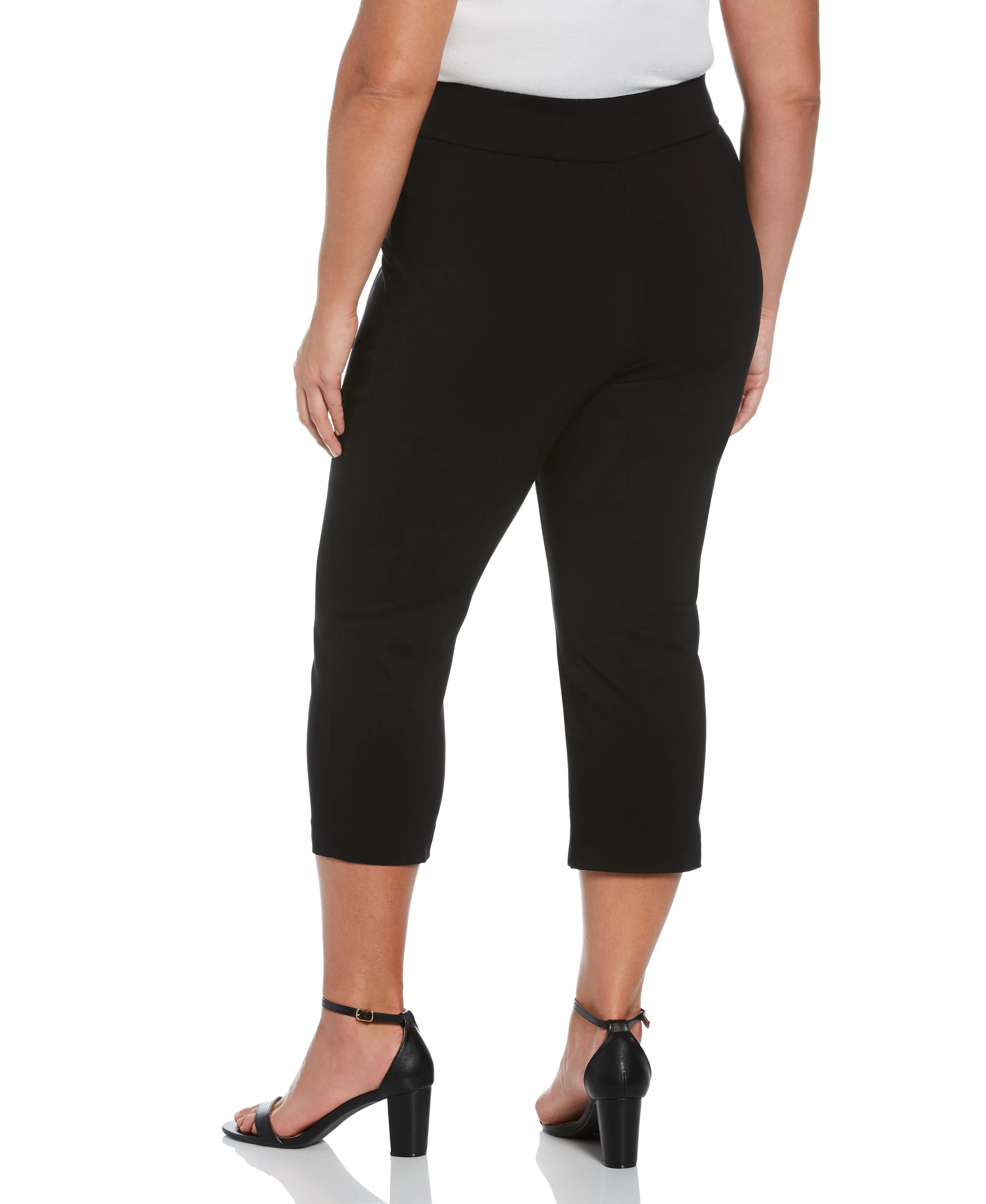 Plus Size Pull-On Capri Pant - Comfort Fit