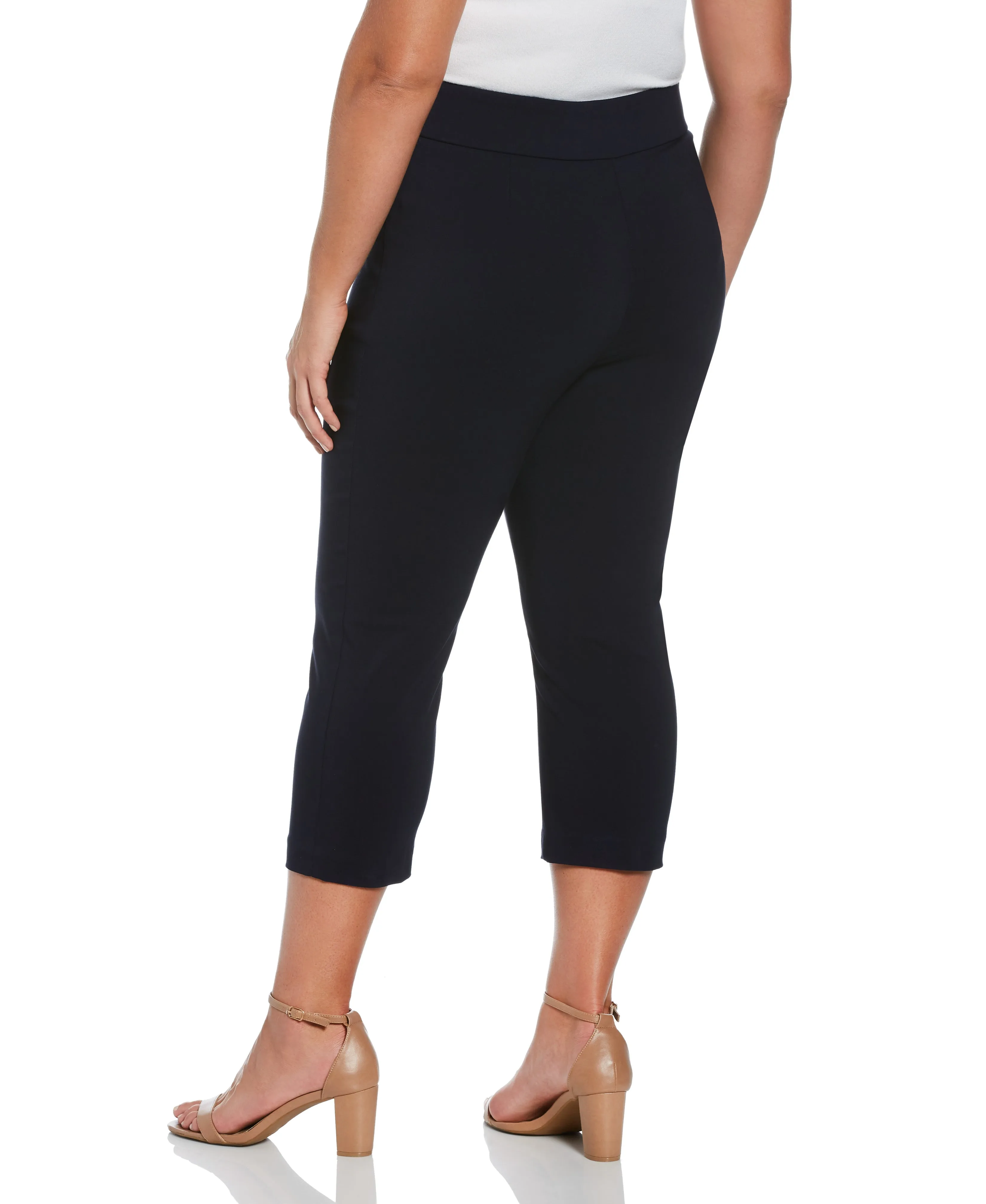Plus Size Pull-On Capri Pant - Comfort Fit