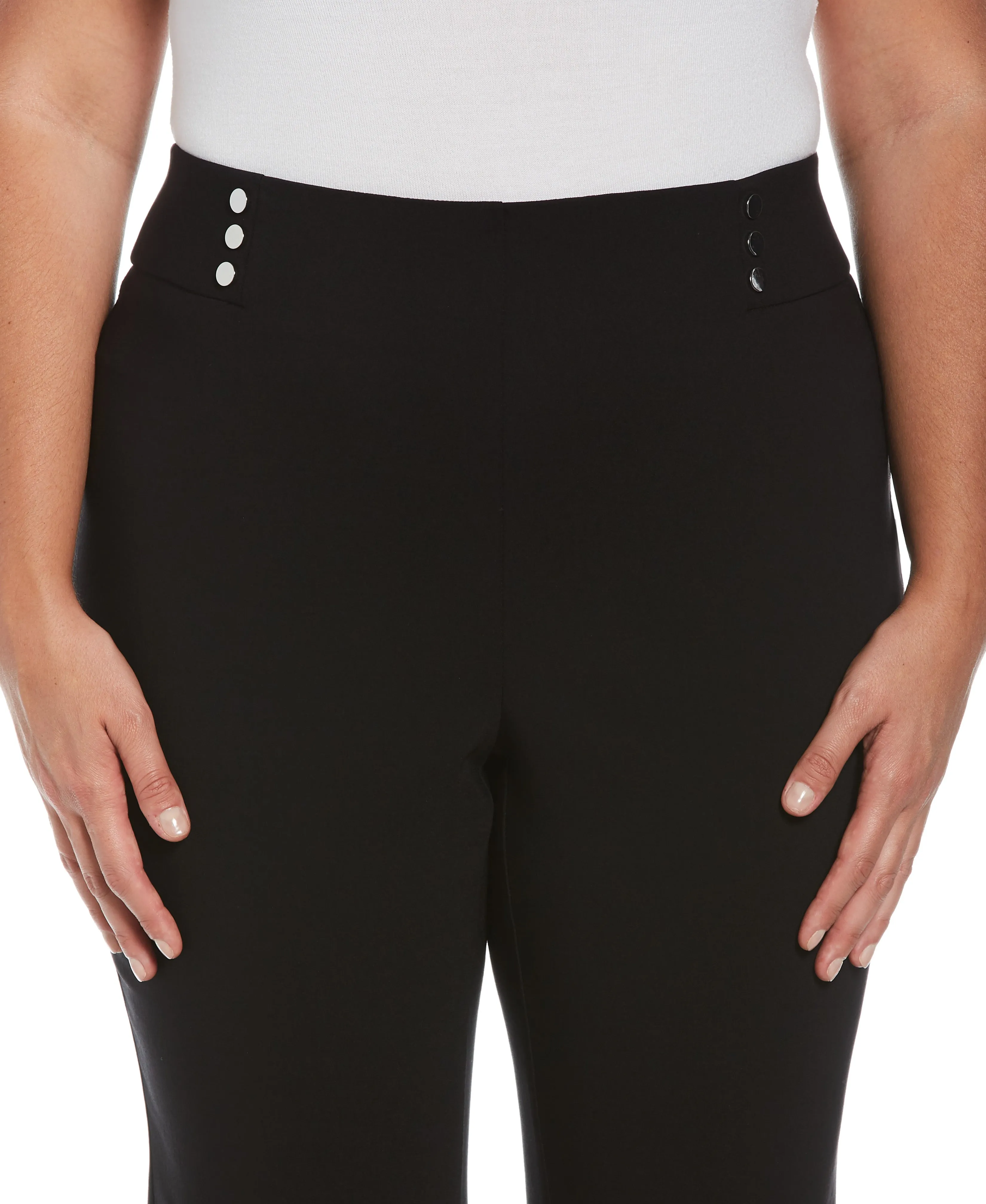 Plus Size Pull-On Capri Pant - Comfort Fit
