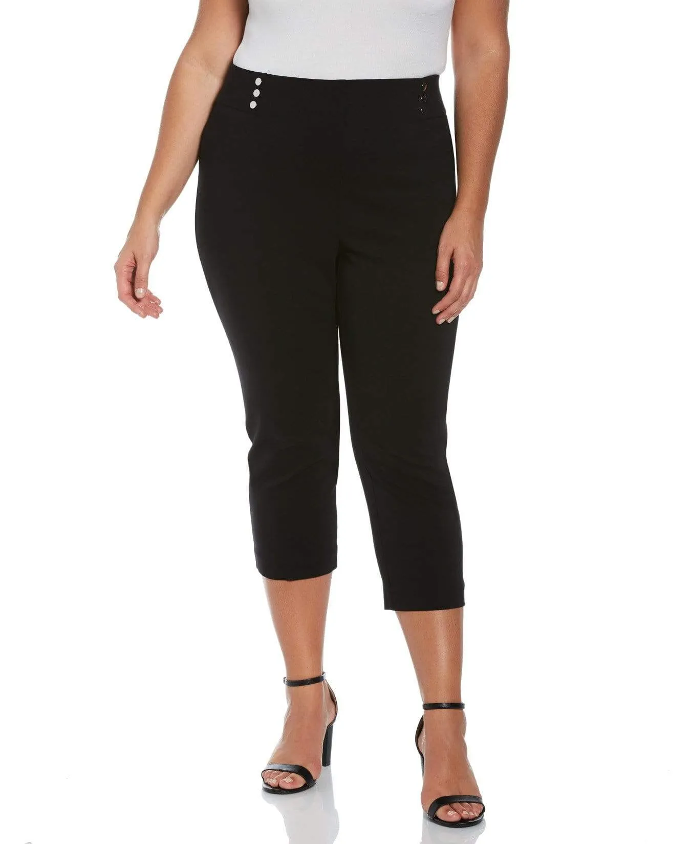 Plus Size Pull-On Capri Pant - Comfort Fit