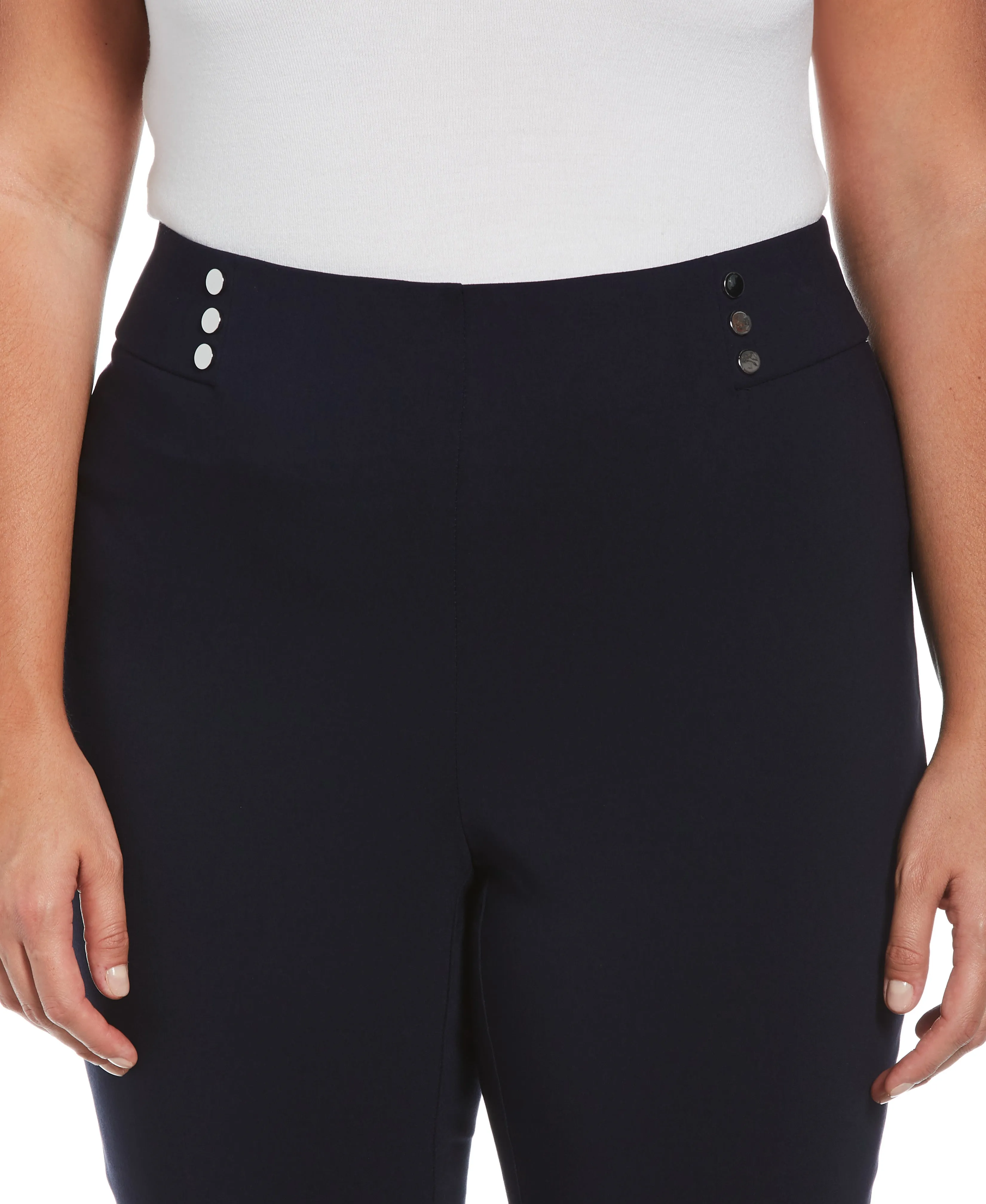 Plus Size Pull-On Capri Pant - Comfort Fit