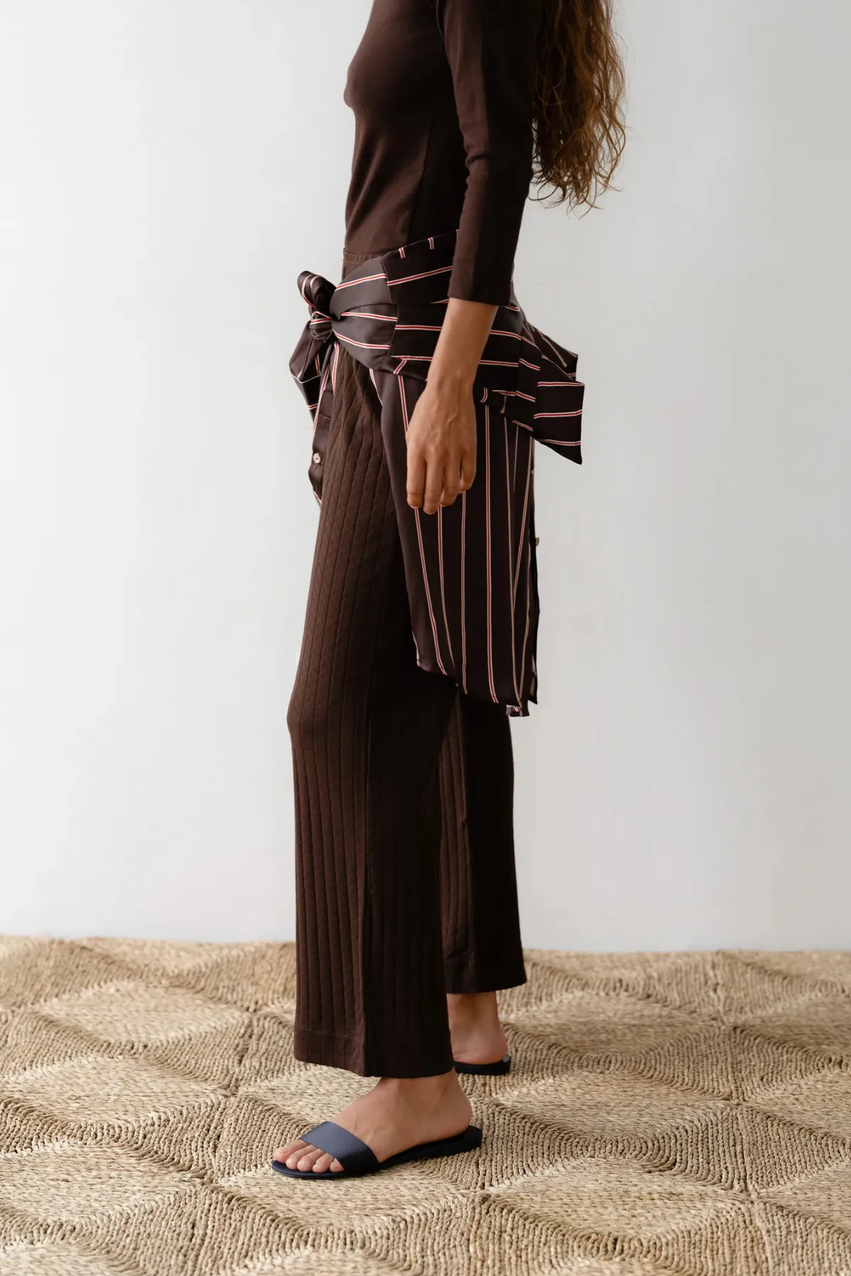 Pointelle Simple Crop Pant